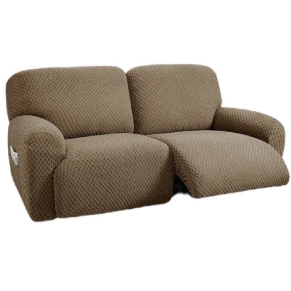 Ulticor 75”-100”Sofa Covers New 6 Pieces Recliner Stretch Jacquared Couch